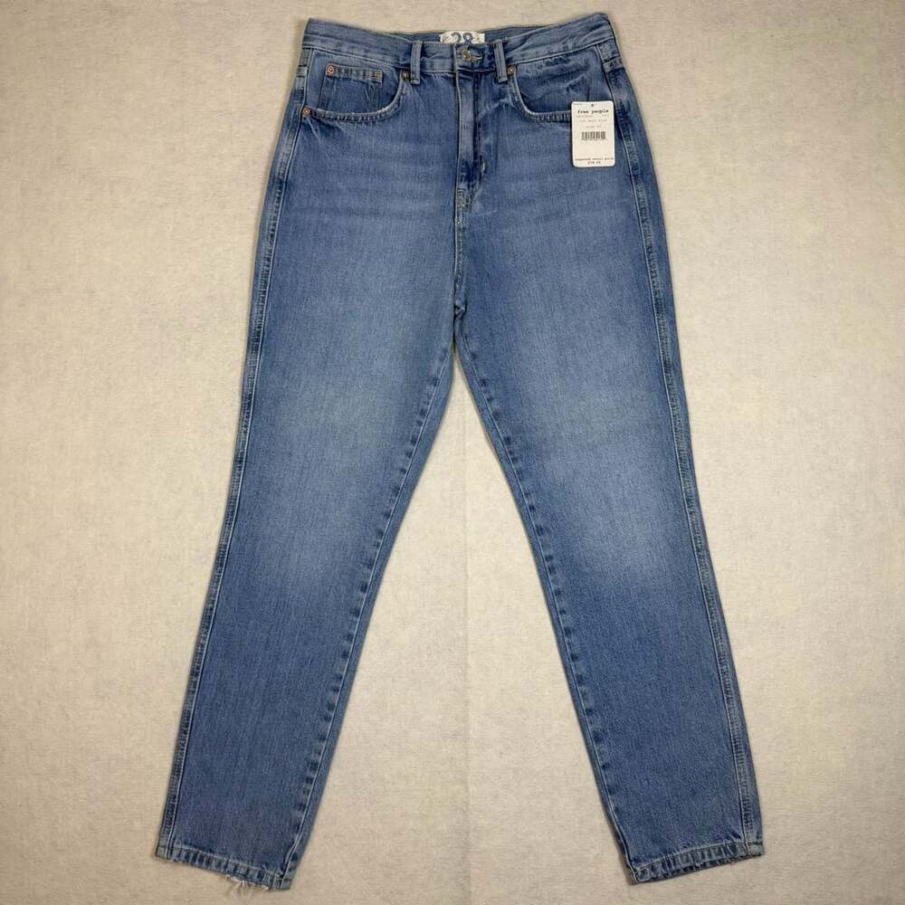 Free People Jeans Womens Size 28 Out West Blue Denim High Rise